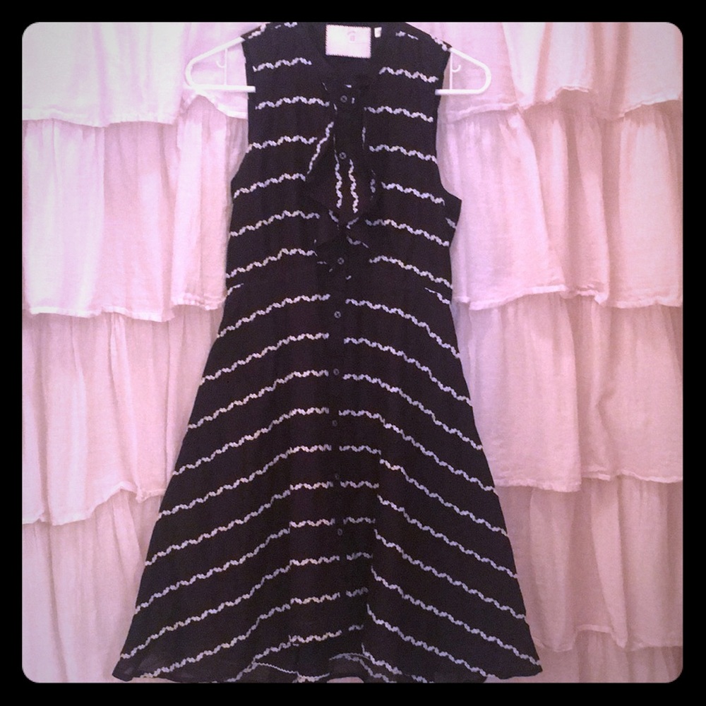 Anthropologie button front cocktail dress